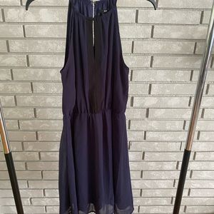 Navy blue flowy dress